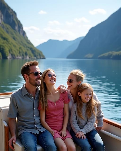 Privat fjordcruise for familier